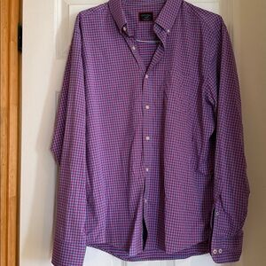 UNTUCKit Blue and Pink Plaid Shirt. Barely worn. Like new !